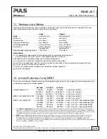 Preview for 10 page of Puls MiniLine-2 ML60.241 Manual