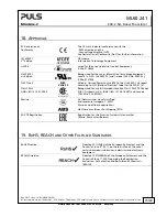 Preview for 15 page of Puls MiniLine-2 ML60.241 Manual