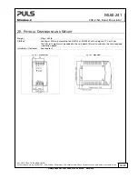 Preview for 16 page of Puls MiniLine-2 ML60.241 Manual