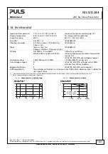 Preview for 12 page of Puls MiniLine-2 Series Manual