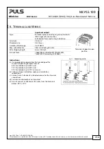 Предварительный просмотр 7 страницы Puls MiniLine MLY-Series Manual