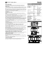 Предварительный просмотр 2 страницы Puls MLY10.241 Installation Manual