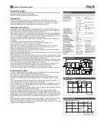 Preview for 2 page of Puls QS5.241-60 Installation Manual