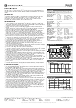 Preview for 2 page of Puls QS5.241-60v Instruction Manual