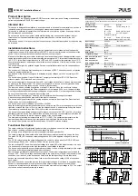 Предварительный просмотр 2 страницы Puls QTD20.241 Installation Manual