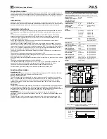 Предварительный просмотр 2 страницы Puls UF20.241 Installation Manual