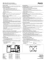 Предварительный просмотр 2 страницы Puls UZK24.071 Instruction Manual