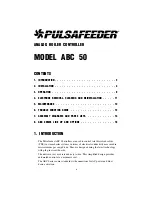 Preview for 3 page of Pulsafeeder ABC 50 Installation, Operation, &  Maintenance Instruction