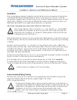 Предварительный просмотр 10 страницы Pulsafeeder Automatic Polymer Makedown Systems Installation, Operation And Maintenance Manual