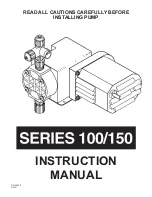 Pulsafeeder Chem-Tech 100 Series Instruction Manual preview