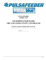 Preview for 1 page of Pulsafeeder PULSAblue 3300 Series Installation & Operation Manual