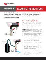 pulsair MICRO MATIC PRO BLEND Cleaning Instructions preview