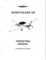 Preview for 1 page of Pulsar Aircraft Corporation Super Pulsar 100 Operating Manual