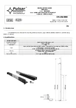 Preview for 1 page of Pulsar ARAS800 Installation Manual