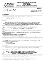 Pulsar AWO 455 Assembly Instructions preview