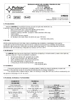 Preview for 1 page of Pulsar AWO305 Assembly Instructions