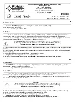 Pulsar AWO353 Assembly Instructions preview