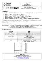 Preview for 2 page of Pulsar AWO385 Installation Instructions