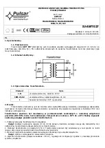 Pulsar AWT027 Assembly Instructions предпросмотр