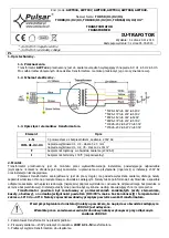 Preview for 1 page of Pulsar AWT034 Quick Start Manual