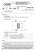 Предварительный просмотр 1 страницы Pulsar AWT268 Quick Start Manual