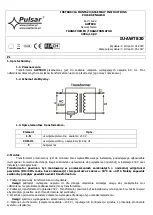 Preview for 1 page of Pulsar AWT830 Assembly Instructions