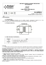 Предварительный просмотр 1 страницы Pulsar AWT845 Assembly Instructions