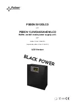 Preview for 1 page of Pulsar BLACK POWER PSBEN 5012E/LCD Manual