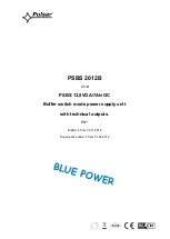 Pulsar Blue Power PSBS 2012B Manual preview