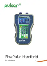 Pulsar FlowPulse Handheld Instruction Manual предпросмотр