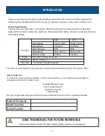 Preview for 3 page of Pulsar G65BN Operator'S Manual