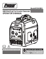 Pulsar GD400BN Operator'S Manual предпросмотр