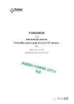 Preview for 1 page of Pulsar GREEN POWER CCTV PoE POE044812B Manual