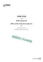 Preview for 1 page of Pulsar GREEN POWER HPSB 1512B Manual