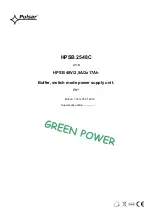 Pulsar Green Power HPSB 2548C Manual preview