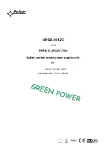 Pulsar Green Power HPSB 3512C Manual preview