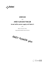 Preview for 1 page of Pulsar GREY POWER plus AWZ 222 Manual