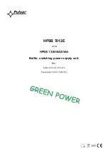 Preview for 1 page of Pulsar HPSB 7012E Manual