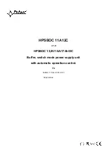 Preview for 1 page of Pulsar HPSBOC 11A12C Manual