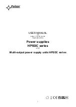 Preview for 1 page of Pulsar HPSDC Series User Manual