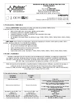 Pulsar IM256PU Assembly Instruction preview