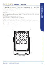 Предварительный просмотр 4 страницы Pulsar LUXEOS Beam 20 Installation Manual