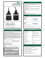 Preview for 1 page of Pulsar mmWAVE Installation Manual