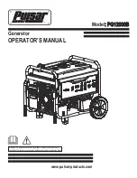 Pulsar PG12000B Operator'S Manual preview