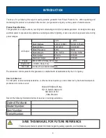 Preview for 3 page of Pulsar PG12000B Operator'S Manual