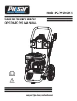 Предварительный просмотр 1 страницы Pulsar PGPW2700H-A Operator'S Manual