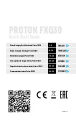 Предварительный просмотр 3 страницы Pulsar PROTON FXQ30 Quick Start Manual