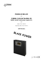 Preview for 1 page of Pulsar PSBEN 2012B/LCD Manual