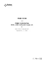 Preview for 1 page of Pulsar PSBS 1512B Manual