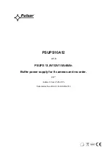 Pulsar PSUPS10A12 Manual preview